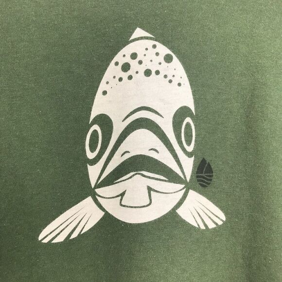 Remington Fly Tackle & Apparel Olive Green Fish Graphic T shirt - Picture 4 of 5